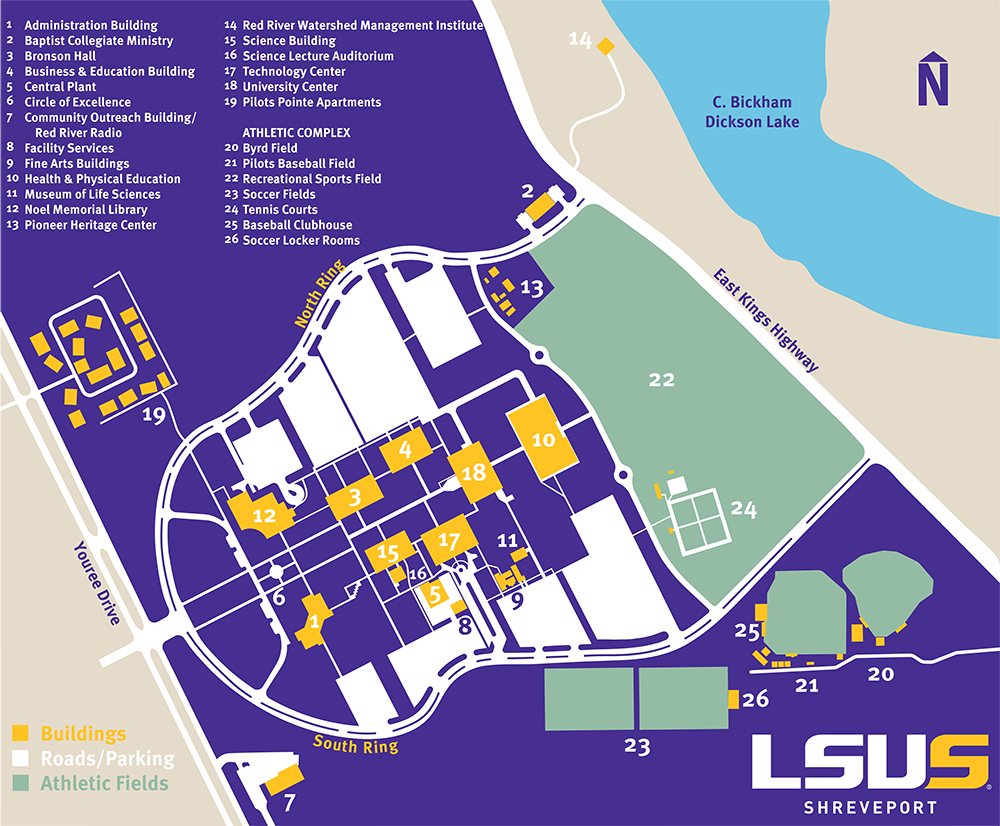 2021 lsus campus map