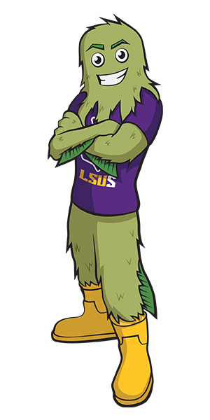 Rev the River Monster standing with his arms crossed